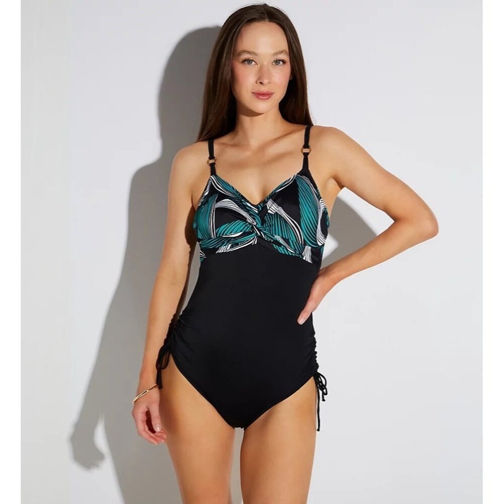 Fantasie Womens Saint Lucia one piece Built in Bra Swimsuit 36D